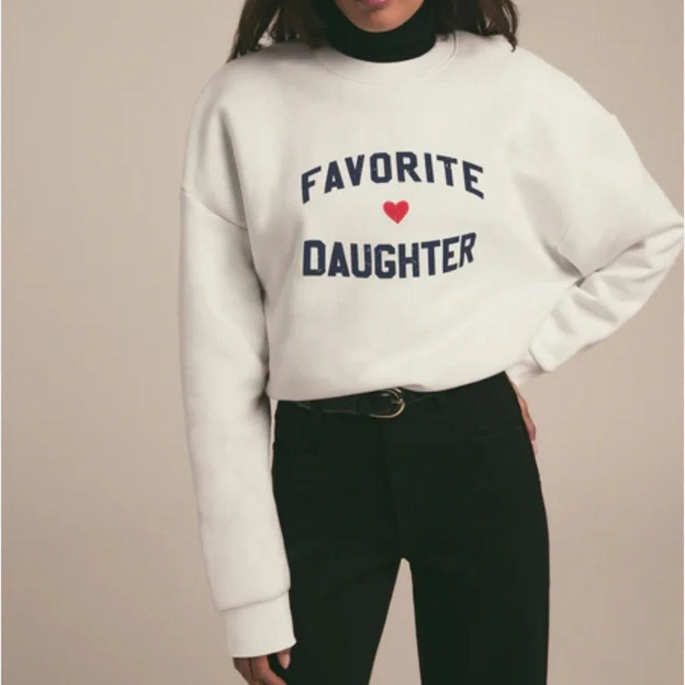 FAVORITE DAUGHTER WOMENS LIGHTWEIGHT CREAM CREWNECK PULLOVER MEDIUM